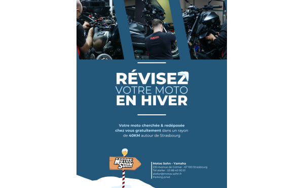 Révisez votre moto en hiver !